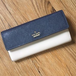 Kate Spade Wallet - navy and beige